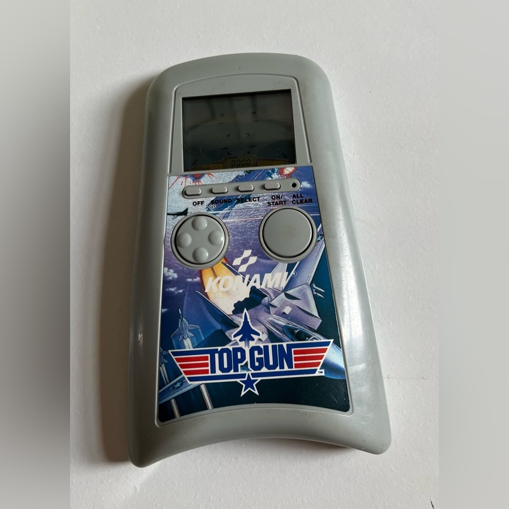 Top Gun (Konami, 1989) LCD Handheld Vintage Electronic Game (Tested & Working)